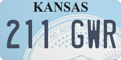 KS license plate 211GWR