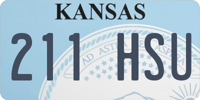 KS license plate 211HSU
