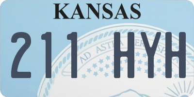 KS license plate 211HYH