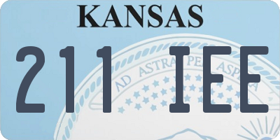KS license plate 211IEE
