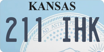 KS license plate 211IHK