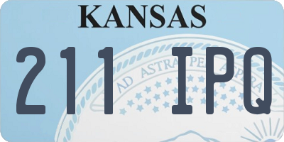 KS license plate 211IPQ