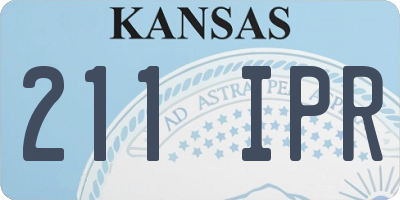 KS license plate 211IPR