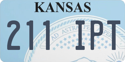 KS license plate 211IPT