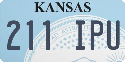 KS license plate 211IPU