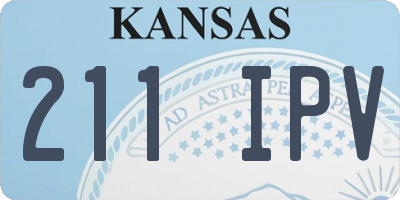 KS license plate 211IPV