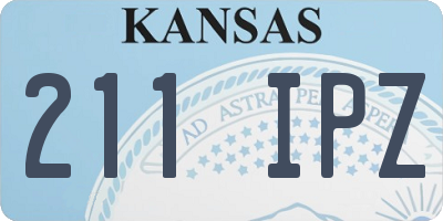 KS license plate 211IPZ