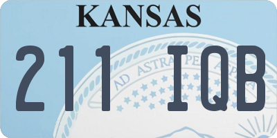 KS license plate 211IQB