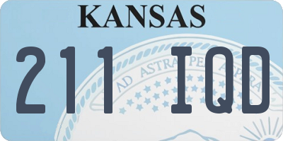 KS license plate 211IQD