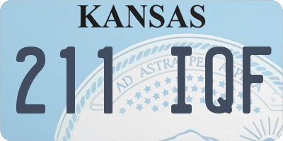 KS license plate 211IQF