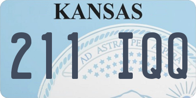 KS license plate 211IQQ