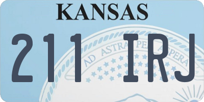 KS license plate 211IRJ