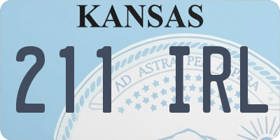 KS license plate 211IRL