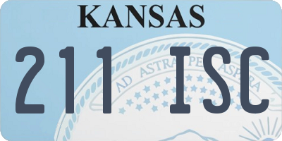 KS license plate 211ISC