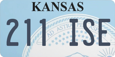 KS license plate 211ISE