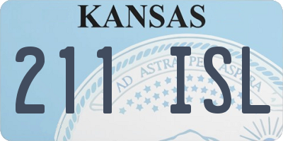 KS license plate 211ISL