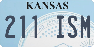 KS license plate 211ISM