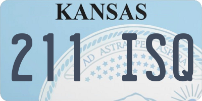 KS license plate 211ISQ