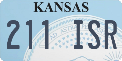KS license plate 211ISR
