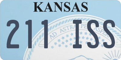 KS license plate 211ISS