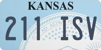 KS license plate 211ISV
