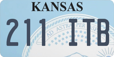 KS license plate 211ITB