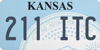 KS license plate 211ITC