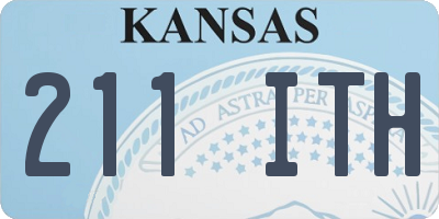 KS license plate 211ITH