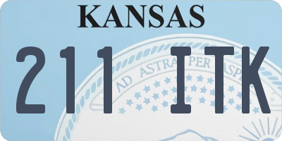 KS license plate 211ITK