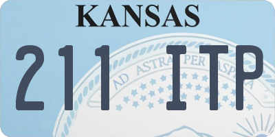 KS license plate 211ITP