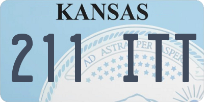 KS license plate 211ITT