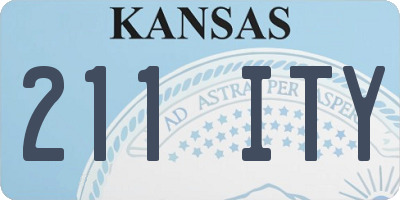 KS license plate 211ITY