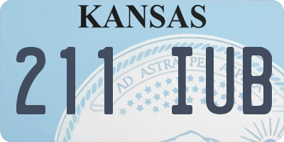 KS license plate 211IUB