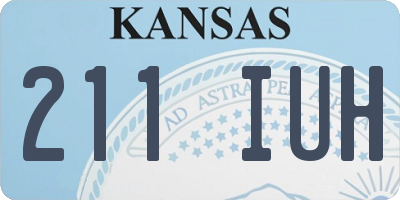 KS license plate 211IUH
