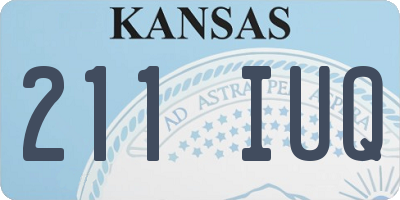 KS license plate 211IUQ