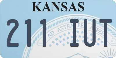 KS license plate 211IUT