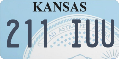 KS license plate 211IUU