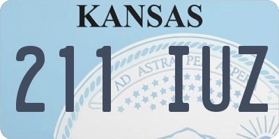 KS license plate 211IUZ