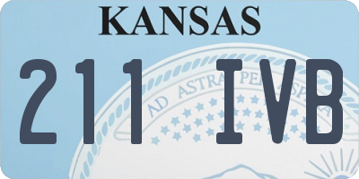 KS license plate 211IVB