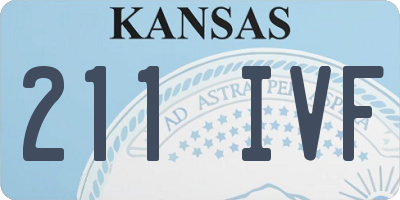 KS license plate 211IVF