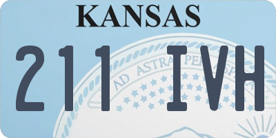 KS license plate 211IVH