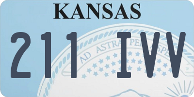 KS license plate 211IVV