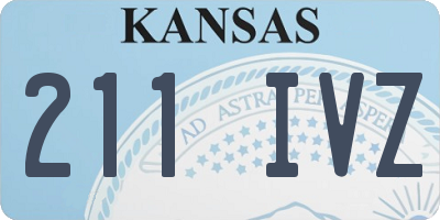 KS license plate 211IVZ