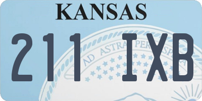 KS license plate 211IXB