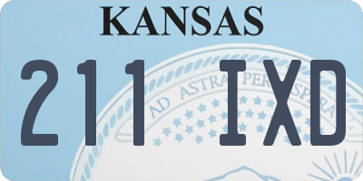 KS license plate 211IXD