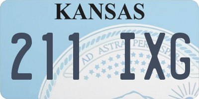 KS license plate 211IXG