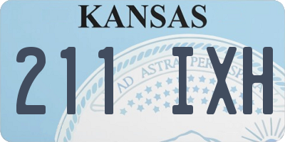 KS license plate 211IXH