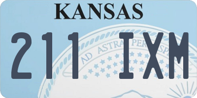 KS license plate 211IXM