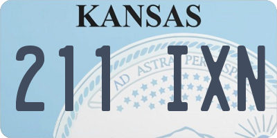 KS license plate 211IXN