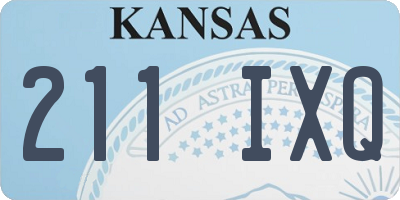 KS license plate 211IXQ